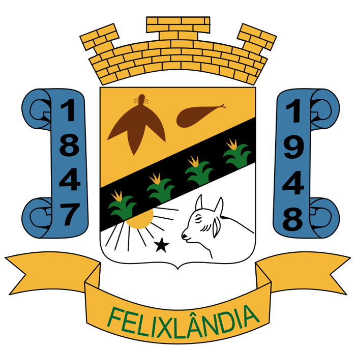Brasão da seguinte cidade: Felixlândia