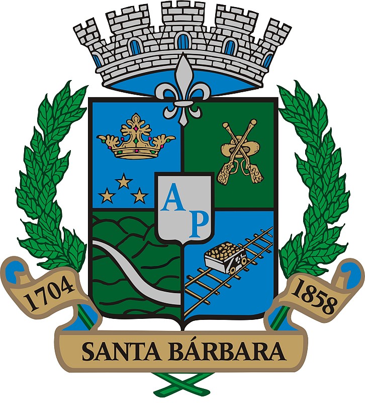 Brasão da cidade Santa Bárbara