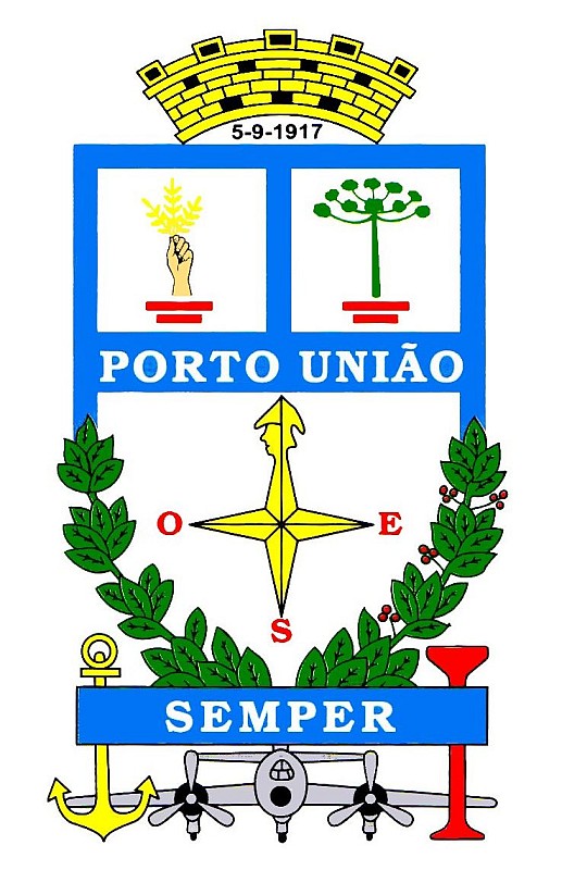 Brasão da cidade Porto União
