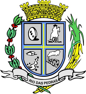 Brasão da seguinte cidade: Rio das Pedras